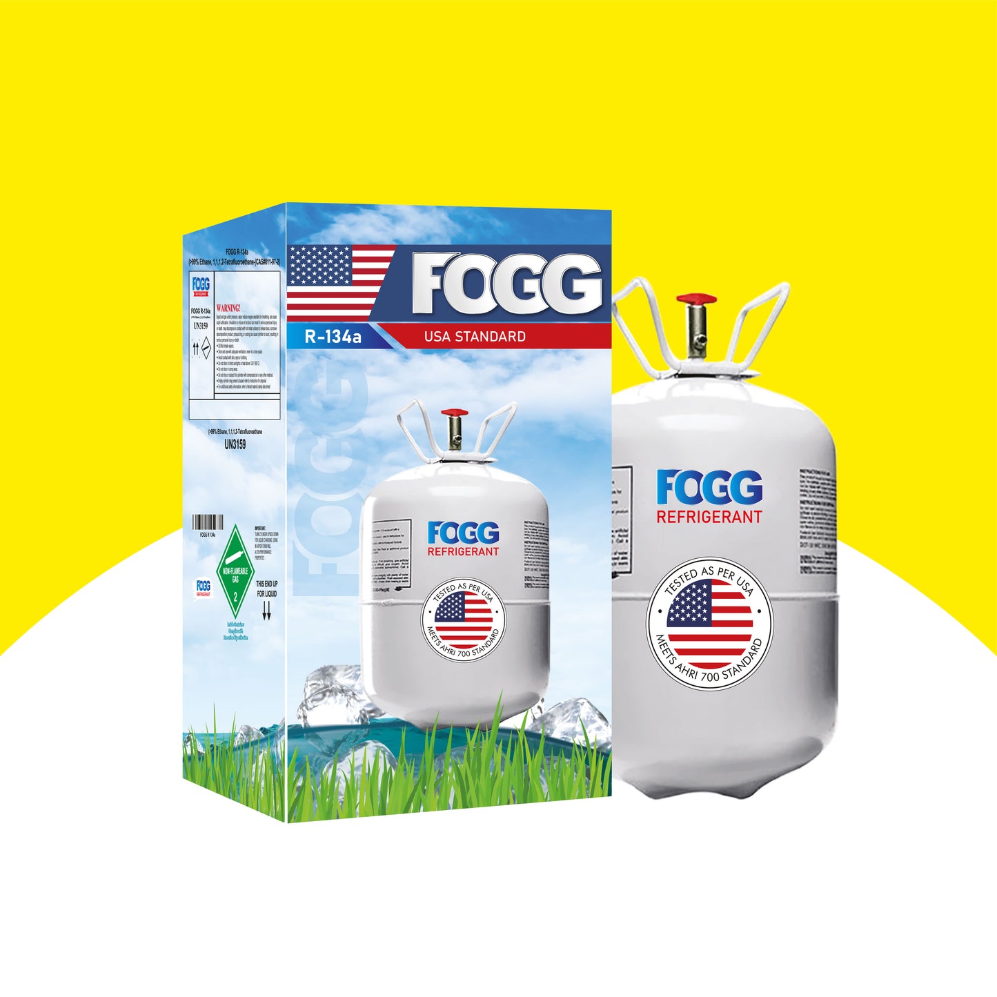 Fogg Refrigerant Gas R134a. 13.6kg